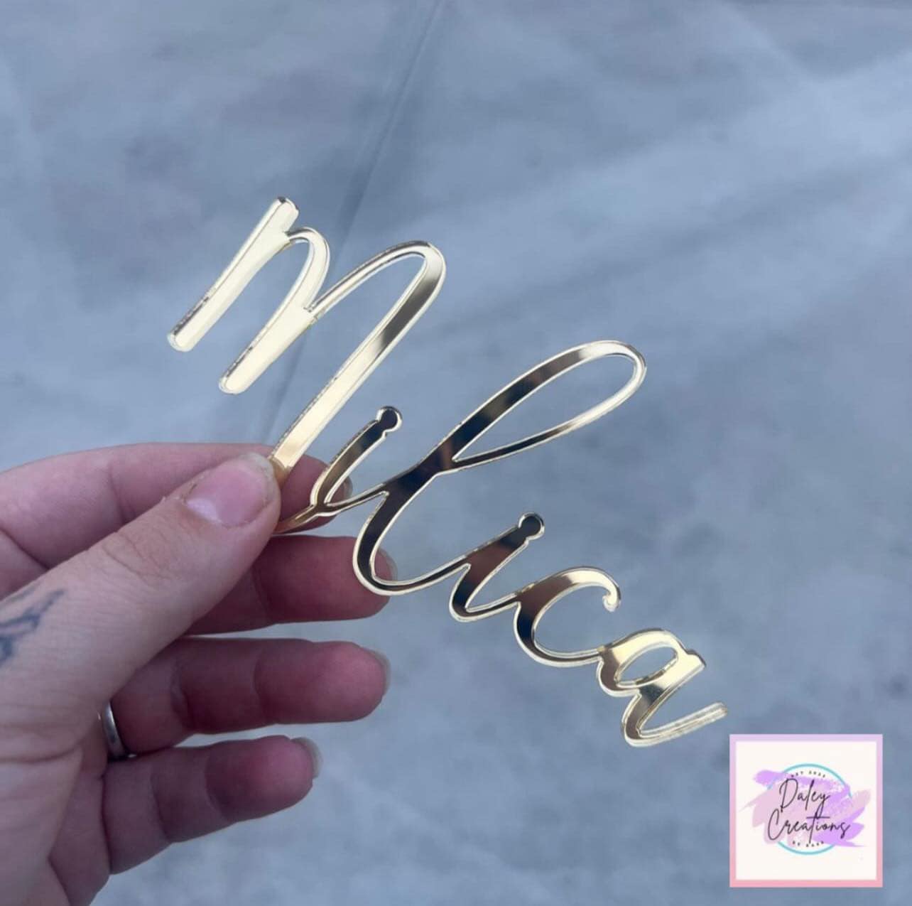 Acrylic | Cake Topper | No Stick | Cake Charms |
