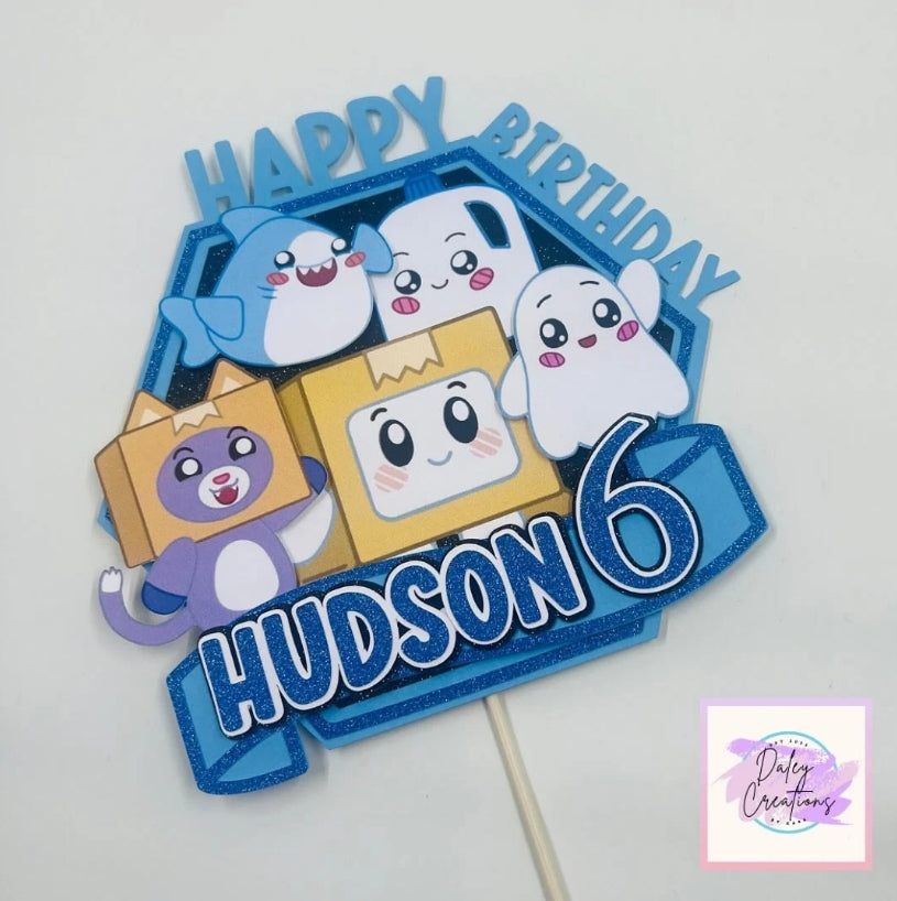 Lanky | Boxy | Characters | 3D cake topper |