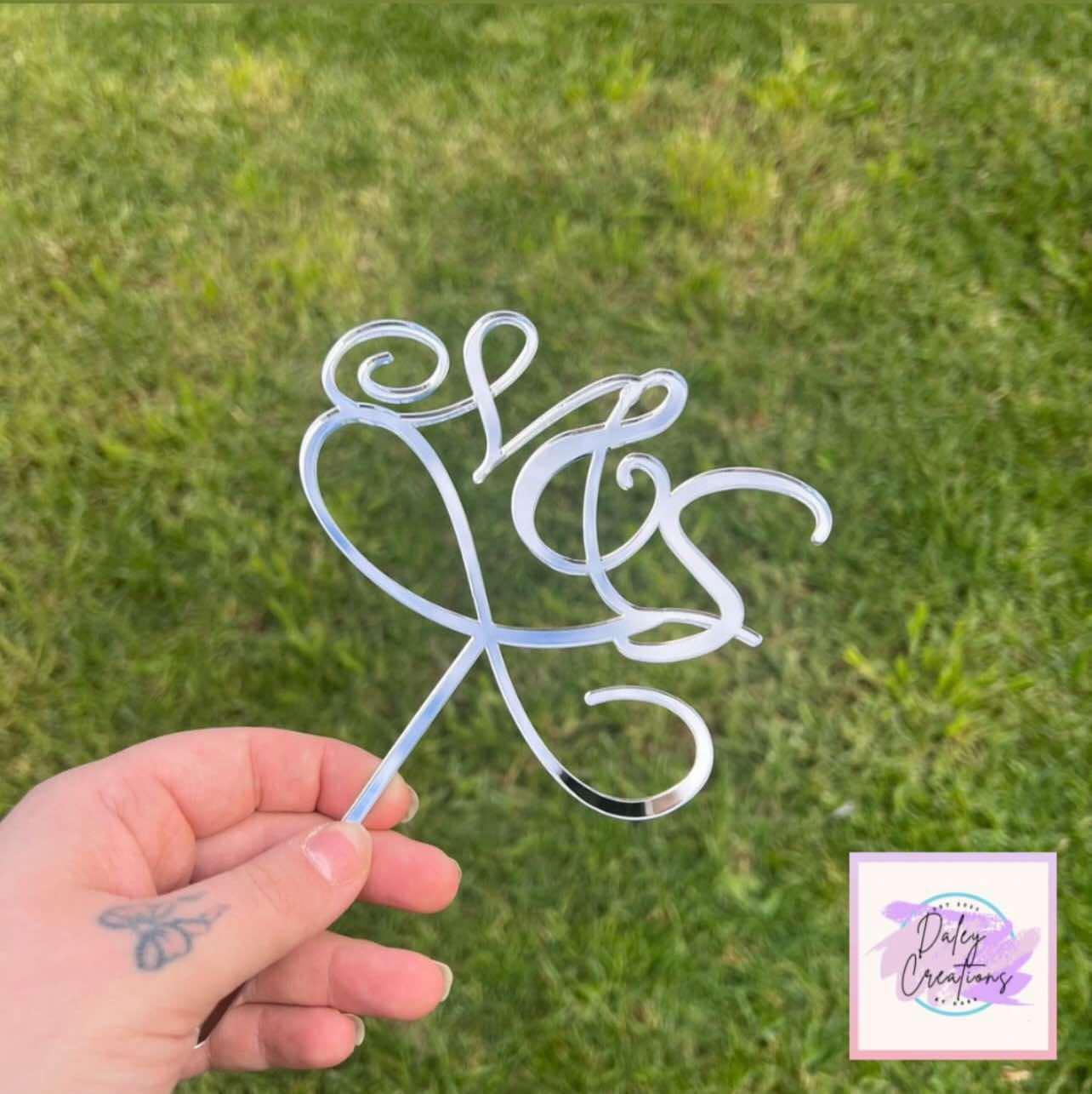 Single Layer | Metallic Acrylic | Cake Topper